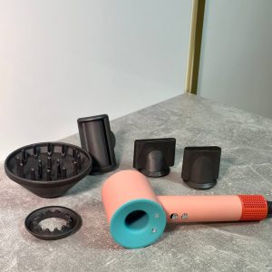 Фен для волосся Supersonic Premium 5 насадок Ceramic Pop Макарун